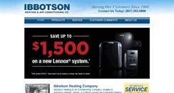 Desktop Screenshot of ibbotsonheating.com